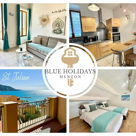 Le St Julien Terrasse Vue Mer Exceptionnelle Menton Exterior photo